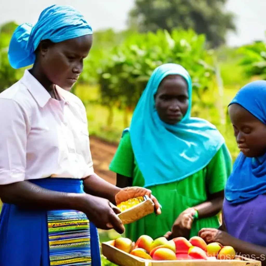 남수단의 농업 개혁 프로그램 - **Prompt 1: Empowering Women and Youth in Agri-Entrepreneurship in South Sudan**
"A vibrant and ...